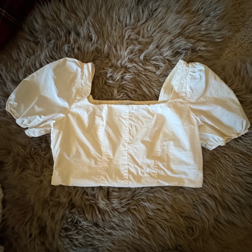 Sophie Rue Cream Puff Sleeve Blouse